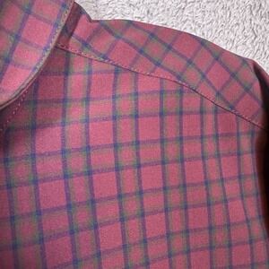 Mizzen + Main Leeward Shirt Mens XL Trim No Tuck Windowpane Tartan Plaid L/S